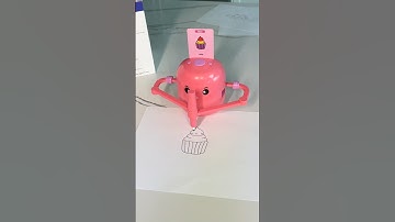 Trying the automatic drawing robot!! 😱Easy way to learn to draw! #walmart #walmarttoys