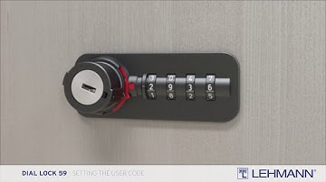 DIAL LOCK 59 Fixcode - setting the user code