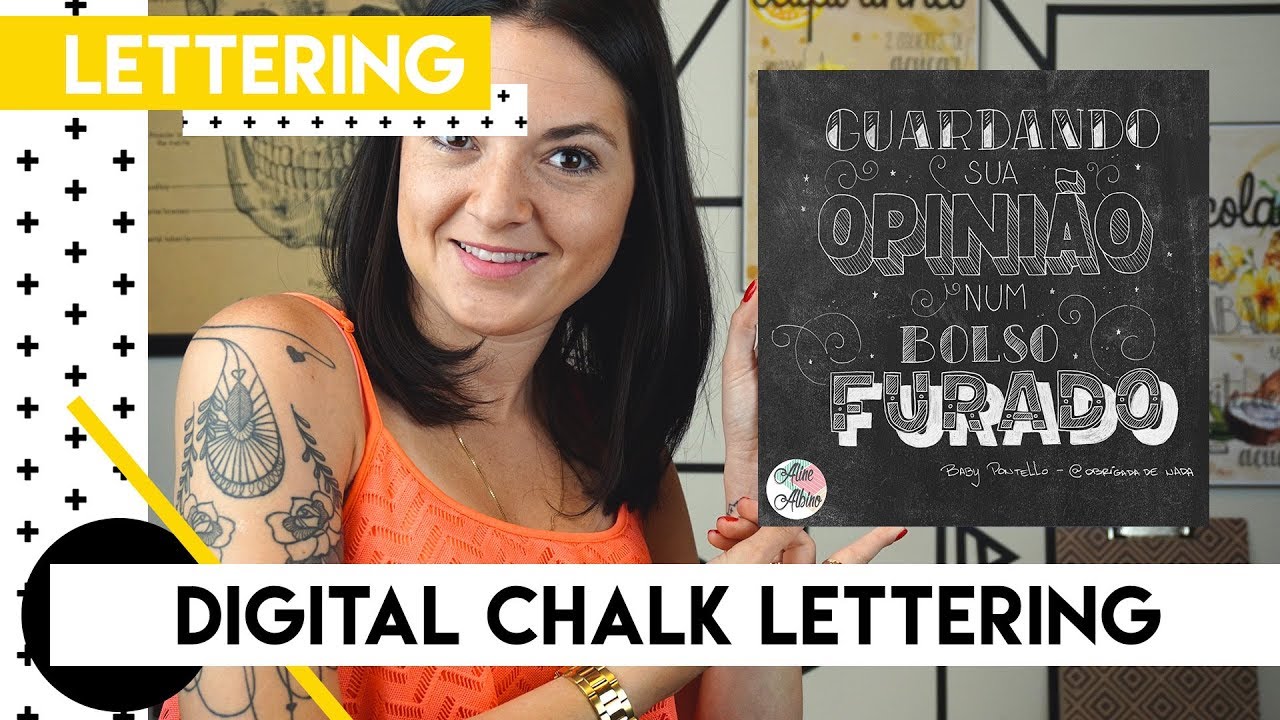 Digital Chalk Lettering | by Aline Albino diya tailors