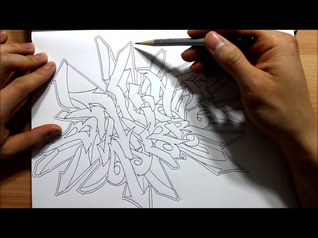 How To Draw Graffiti Letters Wild Style - Advanced Tutorial