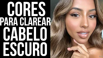 Como clarear o cabelo castanho médio?