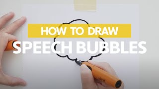 HOW TO DRAW SPEECH BUBBLES | Bite-size Learning Series