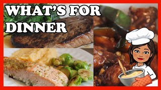 What’s for dinner || salmon/sir-fry/steak simple & budget friendly
family meals weekly