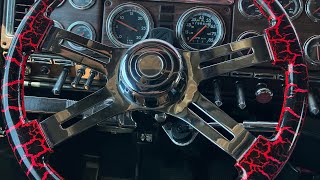 How to install a new steering wheel on my 1996 Freightliner FLD 120