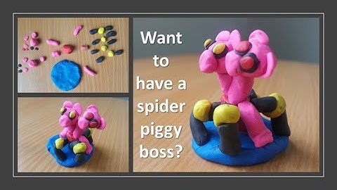 Want a Spider piggy boss? Let’s make it with clay