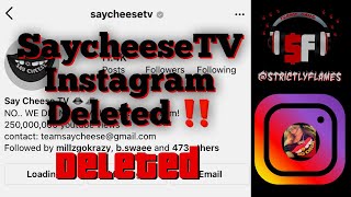 SAYCHEESETV INSTAGRAM PAGE DELETED AT 1M!! DO WE NEED OUR OWN APP??? THOUGHTS???