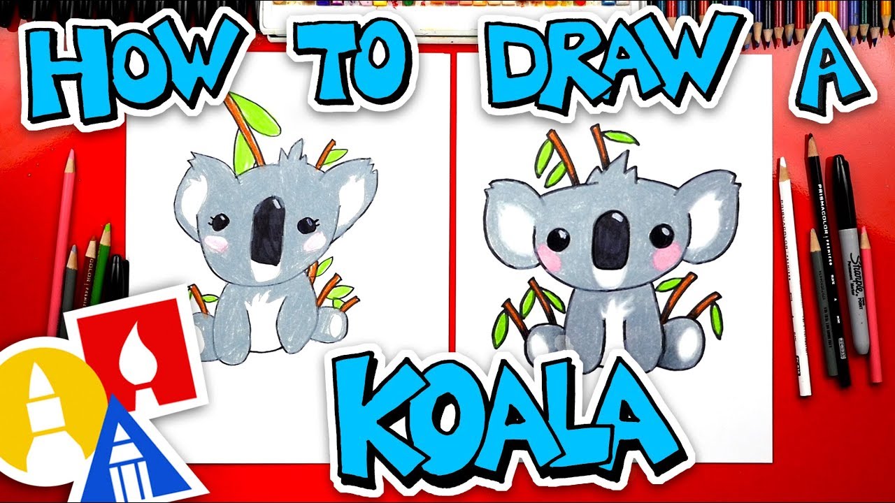 Cute Cartoon Animal Character Clipart Colorful Koala, Koala