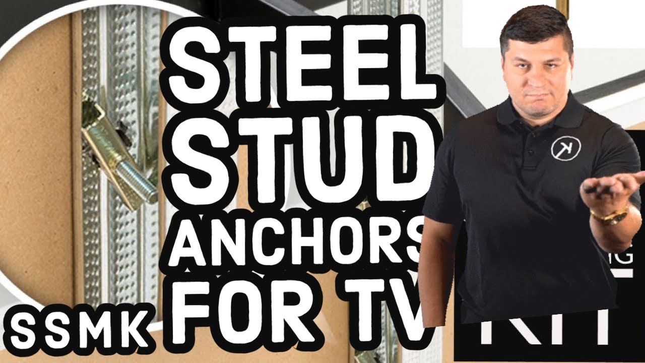 Steel Stud Mounting Kit. Safest Heavy Duty Steel Stud Anchors For Mounting Tv [Condomounts Elephant]