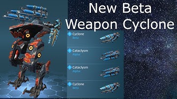 New Beta Weapon Cyclone On The Ao Ming. War Robots Test Server.