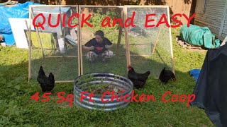 Quick Easy AFrame Chicken Coop Design