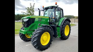 John Deere 6155m tractor walk around video