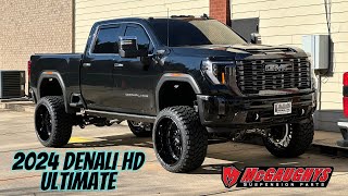 ** 2024 GMC Denali Ultimate HD ** 9” McGaughys lift kit and 26x14 JTX Forged wheels