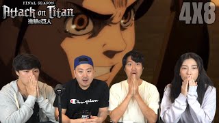 Assassin's Bullet | ATTACK ON TITAN SEASON 4 EPISODE 8 GROUP REACTION!