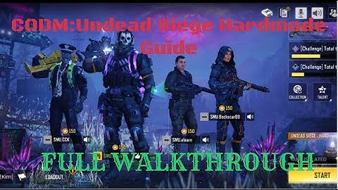 CODM: Zombies full walkthrough (Undead Siege)-Hard mode success  guide with Narration + Explanation