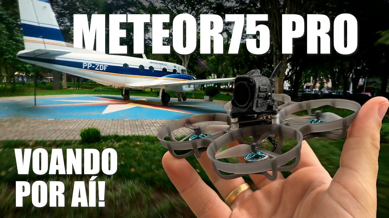 🎬 GRAVEI o PRIMEIRO AVIÃO do MUNDO com o METEOR 75 PRO! 🛸