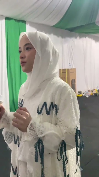 Detik detik nissa sabyan naik ke panggung #nissasabyan #sabyan #kutaitimur #sholawat
