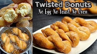 Twisted Korean Donuts| How to make Twisted Donut at home| No Yeast No Oven No Egg