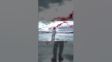 Man on Ice lake Photo Animation - Amazing NFT Creation - Custom Parallax Photo Animation