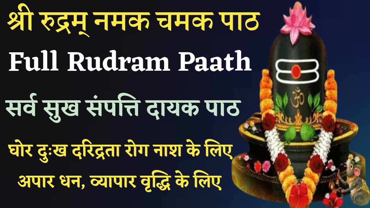 श्री रुद्रम् नमक चमक पाठ | Full Rudram Paath |सर्व इच्छित कामना पूर्ण करने वाला|Shiv Abhishek Mantra