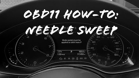 Enabling Needle Sweep via OBD11