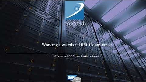 Working towards GDPR Compliance with SAP Access Control
