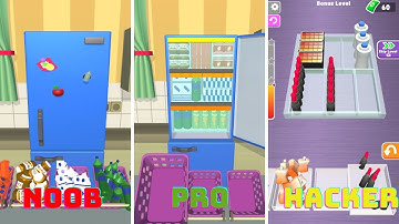 Fill The Fridge 🐄🥚🍅🍆🍠🥔🥕 All Levels Gameplay Android iOS