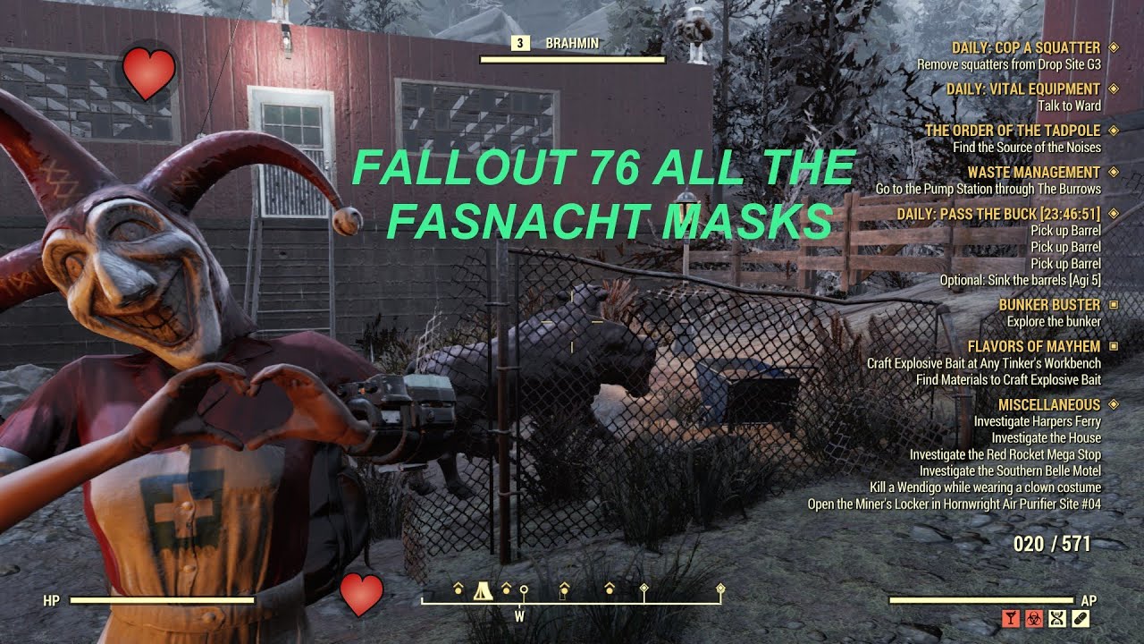 FALLOUT 76 ALL THE FASNACHT MASKS SHOWCASE! YouTube