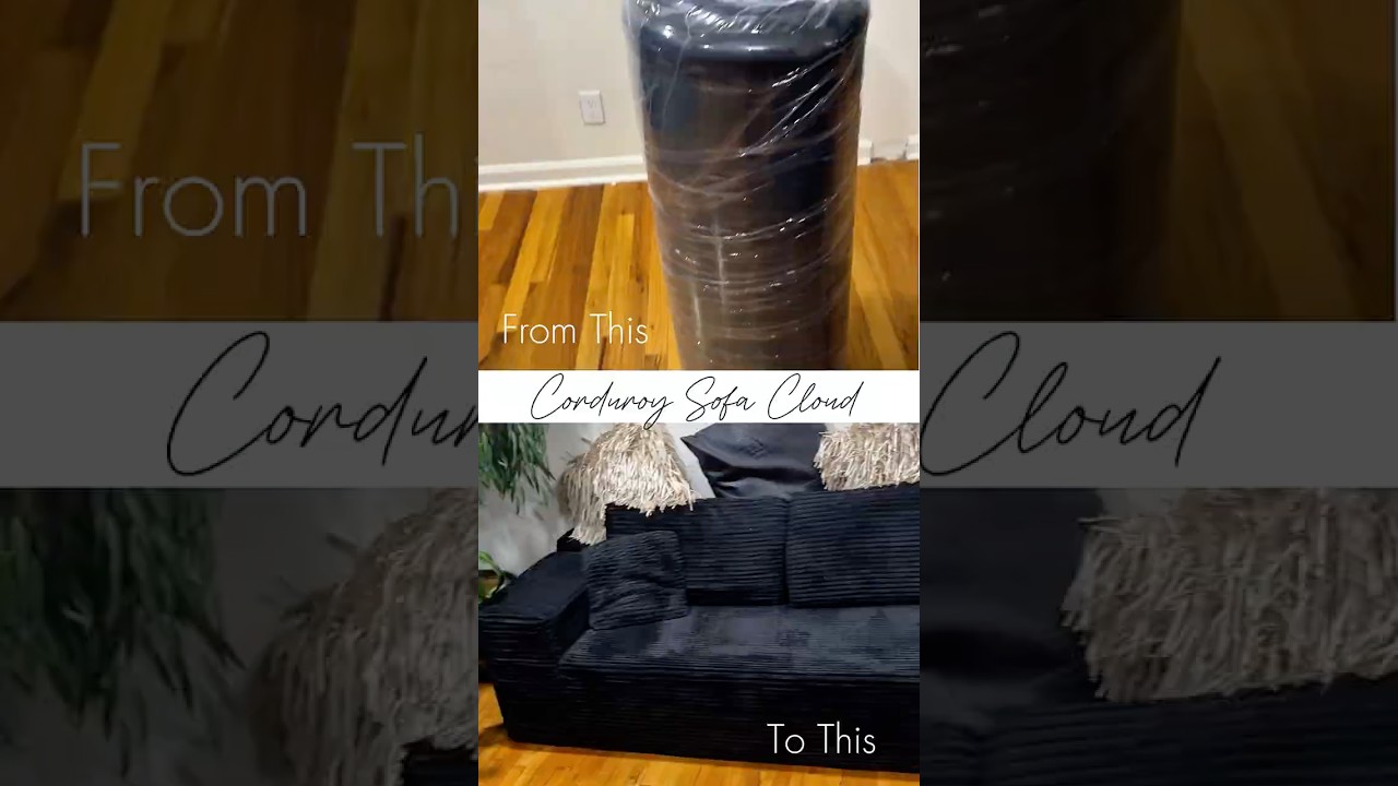 Corduroy Cloud Sofa Unboxing & Review | Cozy Luxe Vibes