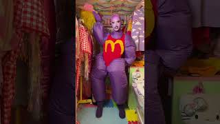 GRIMACE: GET READY WITHOUT ME #mcdonalds #cosplay #makeup #beauty #grwm #grwom #getreadywithme #meme