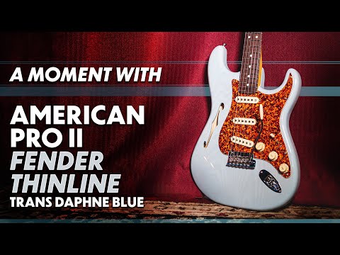 Fender Limited Edition American Pro II Thinline Stratocaster Daphne Blue Rosewood Fingerboard