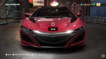 NFS Payback Acura NSX Drag Build