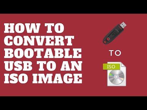 Video: How To Create A Disk Image To A USB Flash Drive