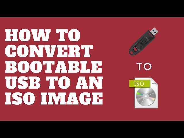 Stavning skandaløse En eller anden måde How to Convert Bootable USB to an ISO image - YouTube