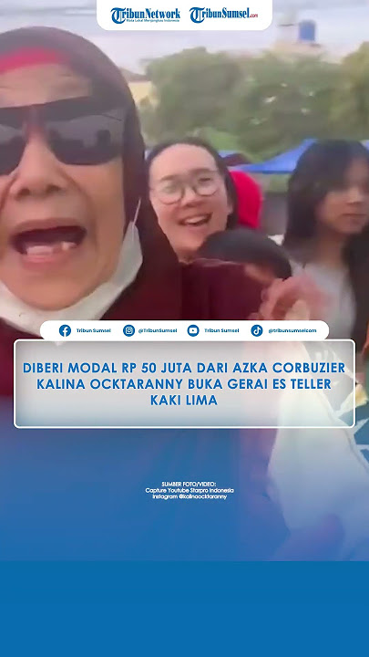 Diberi Modal Rp 50 Juta dari Azka Corbuzier, Kalina Ocktaranny Buka Gerai Es Teller Kaki Lima