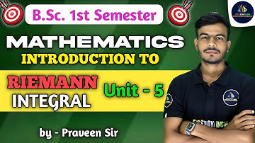 Riemann Integral | Riemann Integral in Hindi | Riemann Integra l B.Sc 1st Sem | B.Sc. NEP2020