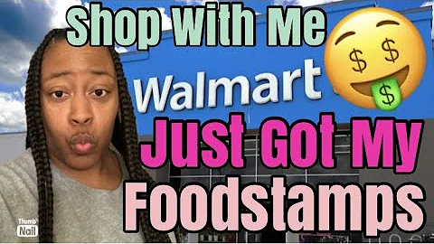 SHOP WITH TERESA AT WALMART| I JUST GOT MY FOODSTAMPS