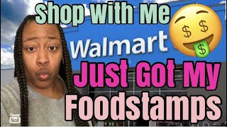 SHOP WITH TERESA AT WALMART| I JUST GOT MY FOODSTAMPS 😮