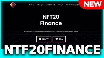 NFT20 - NFT Marketplace built for speed and affordability, launching on Binance Smart Chain