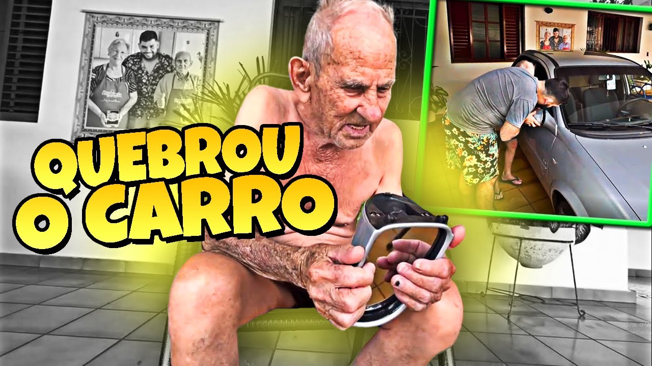 Caio QUEBROU O CARRO assista até o final para ver a REAÇÃO do vô😂😂