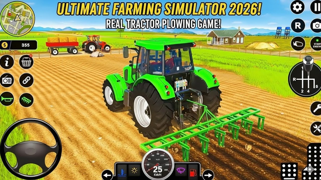 Modern Tractor Farming Driving Simulator 3D Game - Android Gameplay