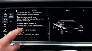 PORSCHE Panamera 4S – How to Change Chassis Settings