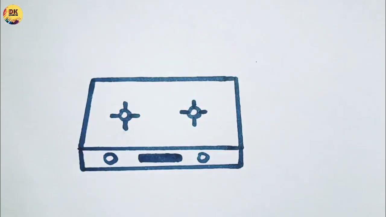 How to draw A stove easy YouTube
