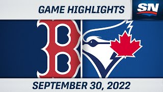 MLB Highlights | Red Sox vs. Blue Jays - September 30, 2022