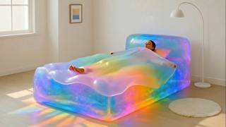 🔴 24/7 LIVE｜Would You Sleep on a Rainbow Galaxy Jelly Bed? 🌈🛏️ Insane Beds AI ASMR screenshot 1