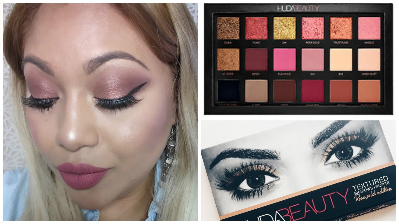 MAQUILLAJE DE OJOS CON HUDA BEAUTY PALETA YouTube
