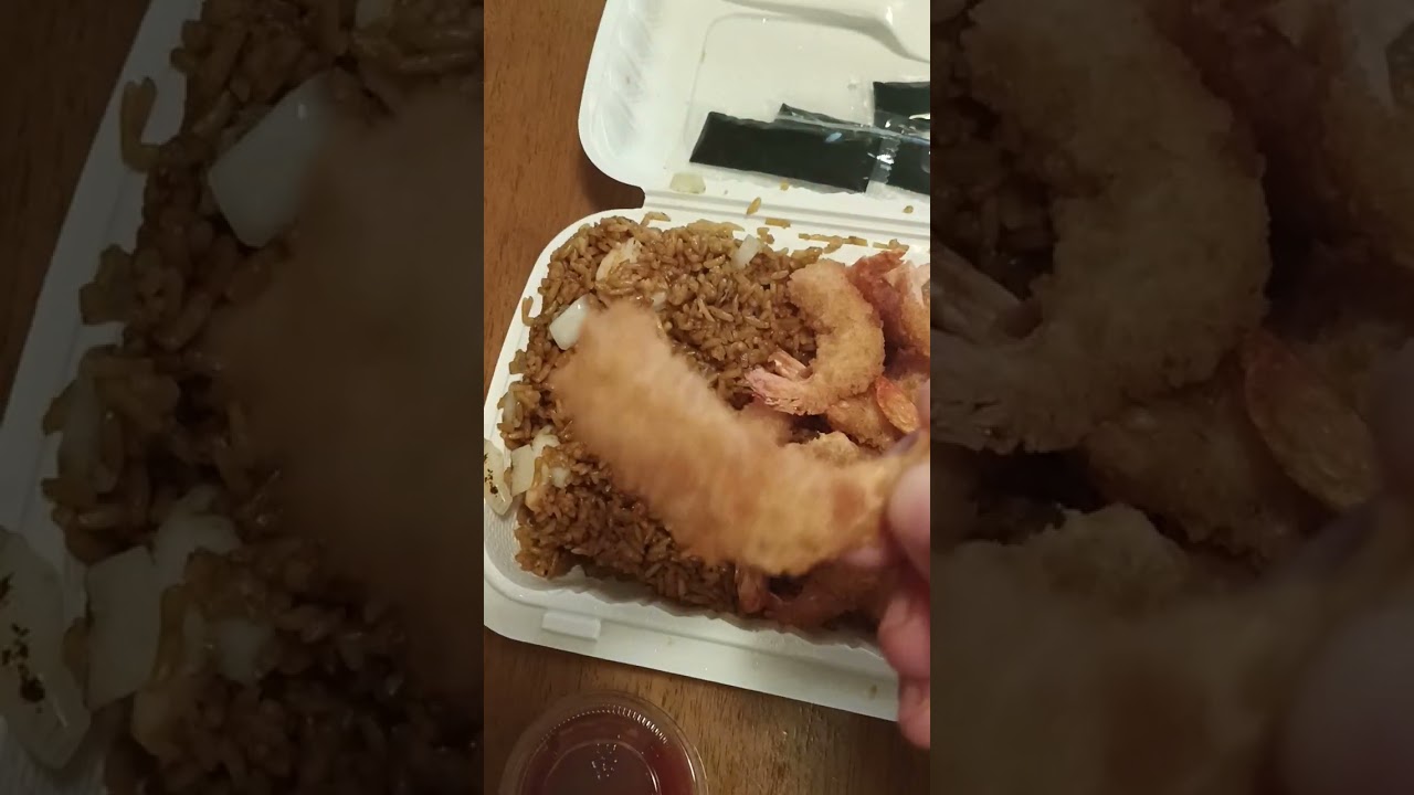 Большая панда 🐼 корзина с креветками 🍤 жареным рисом 🍚 и газировкой с имбирным элем 🥤