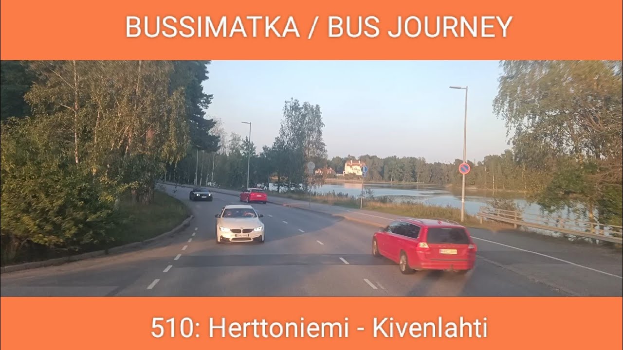🇫🇮 BUS JOURNEY (TIMELAPSE) | HSL HRT 510: Hertonniemi - Kivenlahti 