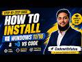 How to Install VS Code in Windows 10/11 | Visual Studio Code Setup | 2026 | Hindi | Urdu