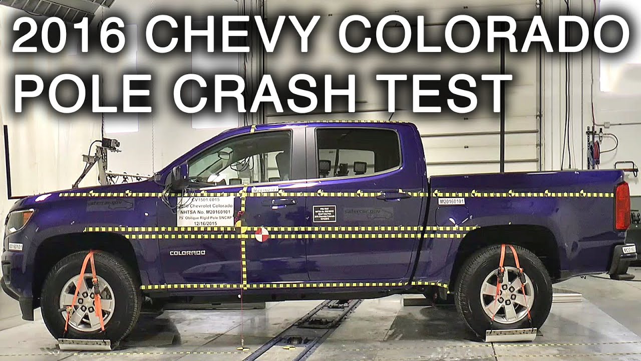 2016 Chevy Colorado Crew Cab Crash Test (Side Pole Crash) YouTube