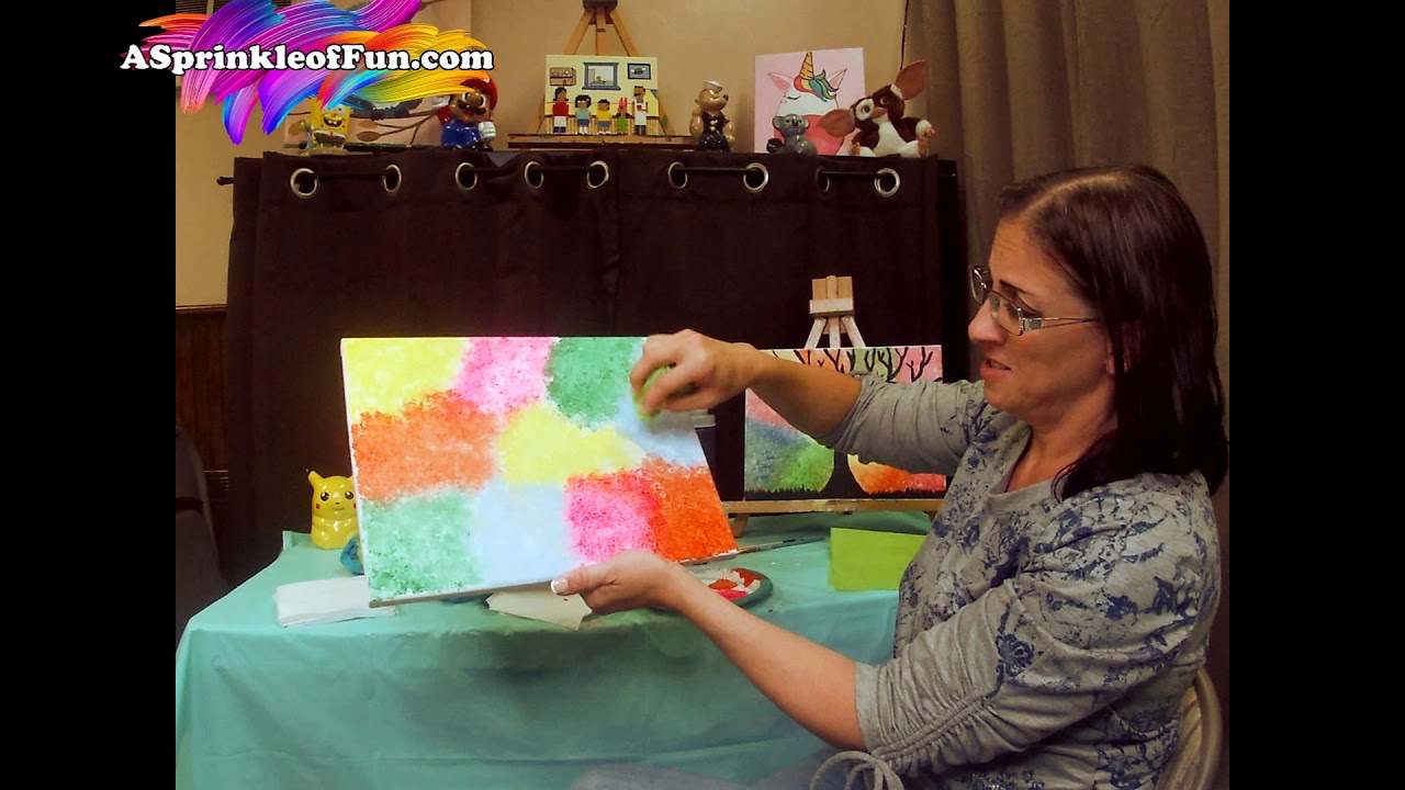 Kids Virtual Tissue Art Paint Pre-Recorded Lesson - A Sprinkle of Fun